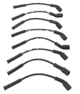 MSD Street Fire Spark Plug Wire Sets 5574 Sets, Fire, Assembled, Coil Pack Terminal Ends, Spiral Core, Black, 8.00mm Diameter, Chevrolet, GMC, 4.8L, 5.3L, 6.0L, Set thumbnail 1