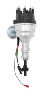 MSD Pro-Billet Ready-to-Run Distributors 83525 Distributor, Ready-to-Run, Magnetic Pickup, Vacuum Advance, Black Cap, Iron Gear, Ford, 289-302, Each thumbnail 1
