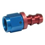 Aeroquip Socketless Hose Ends FBM1512 Fitting, End, AQP Socketless, Straight, -6 AN Barb to Female -6 AN, Aluminum, Red/Blue, Each thumbnail 1