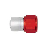 Aeroquip Crimp Hose Ends FBM4212 Fitting, End, AQP Hose, Straight, -6 AN to Female -6 AN, Aluminum, Natural/Red, Each thumbnail 1