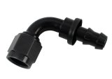 Aeroquip Socketless Hose Ends FBL1532 Fitting, End, AQP Socketless, 90 Degree, -6 AN Barb to Female -6 AN, Aluminum, Black Anodized, Each thumbnail 1