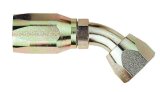Aeroquip Reusable Hose Ends FBM1386 Fitting, End, AQP High Pressure, 45 Degree, -6 AN to -6 AN Female Thread, Steel, Natural, Each thumbnail 2