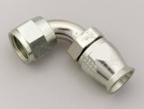 Aeroquip Reusable PTFE Fittings FBM1122 Fitting, Hose End, Racing Hose, 90 Degree, -6 AN Hose to Female -6 AN, SAE 37 Degree Flare, Each thumbnail 1