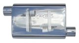 Pypes Street Pro 409 Stainless Steel 2.5 Inch Muffler MVS11 Muffler, Series, Steel, Natural, in. Offset Inlet/2.5 in. Offset Outlet, Same Side, Each thumbnail 2