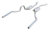 Pypes Turbo Pro Exhaust Systems SGA30T Systems, Pro, Crossmember-Back, Without X-Pipe, Stainless Steel, Natural, Mufflers, Buick, Chevy, Oldsmobile, Pontiac, Kit thumbnail 3