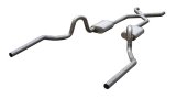 Pypes Race Pro Dual Exhaust Systems SGA10R System, Pro, Header-Back, Stainless Steel, Natural, X-Pipe, Buick, Chevy, Oldsmobile, Pontiac, V8 thumbnail 3