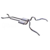 Pypes Race Pro Dual Exhaust Systems SGN10R System, Pro, Header-Back, Stainless Steel, Natural, X-Pipe, Chevy, V8, Kit thumbnail 2