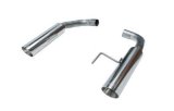 Pypes Pype Bomb Exhaust Systems SFM91MS Systems, Bomb, Rear Axle-back, Dual, Stainless Steel, Natural, Split Rear Exit, Ford, Mustang, Kit thumbnail 2