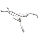Pypes Street Pro Exhaust Systems SGF63S System, Pro, Header-Back, Stainless Steel, Natural, X-Pipe, Chevy, Pontiac, Kit thumbnail 3
