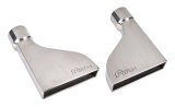 Pypes Stainless Steel Rectangular, Natural 3 Inch Exhaust Tip EVT36 Tips, Straight, Stainless, 3.0 in. Inlet i.d, 2.0 x 8.0 in. Outlet, Pair thumbnail 3