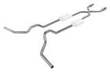 Pypes Header/Crossmember-Back Exhaust Systems SGT980E Systems, Crossmember Back w/X-Pipe, 75-87 GM Split Rear Dual Exit 2.5 in Intermediate thumbnail 1