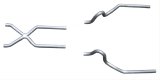 Pypes No-Muffler Exhaust Systems SGA10 System, No Mufflers, Crossmember Back, Stainless Steel, Natural, X-Pipe, Buick, Chevy, Olds, Pontiac, V8 thumbnail 3