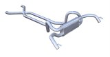 Pypes Race Pro Dual Exhaust Systems SGF70 System, Crossflow Muffler, Header-Back, Natural 409 Stainless Steel, X-Pipe, V8, Kit thumbnail 2