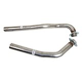 Pypes Stainless Steel Exhaust Downpipes DOF10S Downpipes, Steel, Natural, 2.5 in. Diameter, Oldsmobile, Pair thumbnail 1