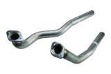 Pypes Stainless Steel Exhaust Downpipes DOF10S Downpipes, Steel, Natural, 2.5 in. Diameter, Oldsmobile, Pair thumbnail 3