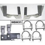 Pypes Exhaust Hangers HGH31 Hangers, OE Style, Stainless Steel, 2.5 in. Diameter, Chevy, Set thumbnail 1