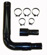 Pypes Phantom Series Diesel Stack Pipe Plumbing Kits STD006B Kits, Single, 409 Stainless Steel, Black, 5 in. Diameter, Kit thumbnail 2