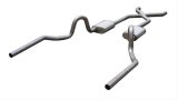 Pypes Street Pro Exhaust Systems SGA13S System, Pro, Header-Back, Stainless Steel, Natural, X-Pipe, Buick, Chevy, Olds, Pontiac, V8 thumbnail 2