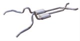 Pypes Violator Dual Exhaust Systems SGN10V System, Violator, Header-Back, Stainless Steel, Natural, X-Pipe, Chevy, Kit thumbnail 2