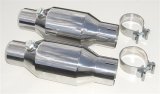 Pypes Mini Catalytic Converters CVM11K Converters, Mini, Stainless Steel Case, 2.5 in. Slip Fit Inlet/Outlet, 11 in. Length, Pair thumbnail 1