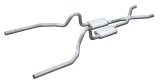 Pypes No-Muffler Exhaust Systems SFM04 System, No-Muffler, Header-back, Dual, Stainless, Natural, Split Rear Exit, Ford, Kit thumbnail 6