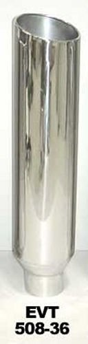 Pypes Diesel Truck Stacks EVT508-36 Stacks, Stainless Steel, Polished, Angle Cut, 8.0 in. Diameter, 36.0 in. Length, 5.0 in. Inlet, Each thumbnail 3