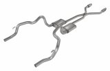 Pypes Street Pro Exhaust Systems SGF941SE Systems, Crossmember Back w/H-Pipe System 75-81 F-Body Split Rear Dual Exit 2.5 in Intermediate thumbnail 3