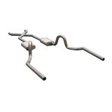 Pypes Turbo Pro Exhaust Systems SGA10T Systems, Pro, Crossmember-Back, Stainless Steel, Natural, Mufflers, Buick, Chevy, Oldsmobile, Pontiac, Kit thumbnail 1