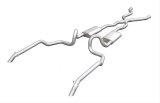 Pypes Violator Dual Exhaust Systems SGI10V System, Violator, Cat-Back, Stainless Steel, Natural, X-Pipe, Chevy, 5.7L, Kit thumbnail 2