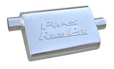 Pypes Race Pro 304 Stainless Steel 2.5 Inch Muffler MVR13S Muffler, Series, Steel, Polished, in. Offset Inlet/2.5 in. Center Outlet, Each thumbnail 1