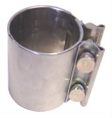 Pypes 2.5 Inch Exhaust Clamp HVC65 Clamp, Band, Stainless Steel, in. Diameter, 3.0 in. Width, Universal, Each thumbnail 1