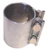 Pypes 2.5 Inch Exhaust Clamp HVC65 Clamp, Band, Stainless Steel, in. Diameter, 3.0 in. Width, Universal, Each thumbnail 3