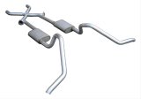 Pypes Violator Dual Exhaust Systems SGB11V System, Violator, Header-Back, Stainless Steel, Natural, X-Pipe, Chevy, Full Size Car, Kit thumbnail 2