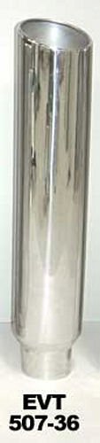 Pypes Diesel Truck Stacks EVT507-36 Stacks, Stainless Steel, Polished, Angle Cut, 7.0 in. Diameter, 36.0 in. Length, 5.0 in. Inlet, Each thumbnail 3