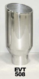 Pypes Monster Truck Tips Round, Polished 5 Inch Exhaust Tip EVT508 Tip, Stainless Steel, Polished, 5.000 in. Inside Diameter, Each thumbnail 3