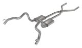 Pypes H-Bomb Exhaust Systems SGF43V System, Crossmember Back w/H-Pipe 70-74 F-Body Split Rear Dual Quarter Exit 3" Int & Tail Pipe Violator Mufflers/HW Incl, Polished 304 SS thumbnail 2
