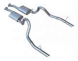 Pypes Violator Dual Exhaust Systems SFM16V System, Violator, Cat-Back, Stainless Steel, Natural, Polished Tips, Ford, 5.0L, Kit thumbnail 2