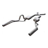 Pypes Street Pro Exhaust Systems SGA10S System, Pro, Header-Back, Stainless Steel, Natural, X-Pipe, Buick, Chevy, Olds, Pontiac, V8 thumbnail 3