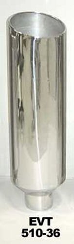 Pypes Diesel Truck Stacks EVT510-36 Stacks, Stainless Steel, Polished, Angle Cut, 10.0 in. Diameter, 36.0 in. Length, 5.0 in. Inlet, Each thumbnail 3
