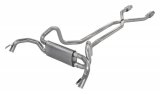 Pypes Race Pro Dual Exhaust Systems SGF970E Systems, Crossmember Back w/X-Pipe, 78-88 GM G-Body Split Rear Exit 2.5 in Intermediate thumbnail 3