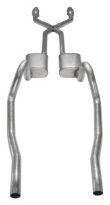 Pypes Street Pro Exhaust Systems SMA910SE Systems, Crossmember Back w/X-Pipe, 75-76 Mopar A-Body Split Rear Dual Exit 2.5 in Intermediate thumbnail 3