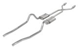 Pypes Street Pro Exhaust Systems SMA910SE Systems, Crossmember Back w/X-Pipe, 75-76 Mopar A-Body Split Rear Dual Exit 2.5 in Intermediate thumbnail 5