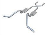 Pypes Turbo Pro Exhaust Systems SGB10T Systems, Pro, Crossmember-Back, Stainless Steel, Natural, Buick, Chevy, Kit thumbnail 1