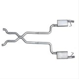 Pypes Street Pro Exhaust Systems SCC10S System, Pro, Crossmember Back, Stainless Steel, Natural, X-Pipe, Chevy, Kit thumbnail 2