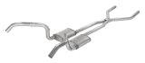 Pypes H-Bomb Exhaust Systems SGF42R System, Crossmember Back w/H-Pipe 67-69 Split Rear Dual Exit 2.5 in Int Pipe & Tailpipe Race Pro Mufflers/Hardware thumbnail 2