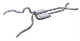 Pypes Turbo Pro Exhaust Systems SGN10T Systems, Pro, Crossmember-Back, X-Pipe, Stainless Steel, Natural, Chevy, Kit thumbnail 1