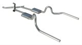 Pypes Violator Dual Exhaust Systems SGA11V System, Violator, Header-Back, Stainless Steel, Natural, Buick, Chevy, Oldsmobile, Pontiac, V8, Kit thumbnail 2