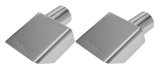 Pypes Stainless Steel Rectangular, Polished 2.50 Inch Exhaust Tip EVT153 Tips, 70-73 C3 Corvette, 2.5 in Inlet, Rectangle, Stainless, Pair thumbnail 3