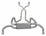 Pypes Race Pro Dual Exhaust Systems SGF940E Systems, Crossmember Back w/H-Pipe System 75-81 F-Body Split Rear Exit 2.5 in Intermediate thumbnail 1