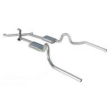 Pypes Street Pro Exhaust Systems SGA11S System, Pro, Header-Back, Stainless Steel, Natural, X-Change, Buick, Chevy, Olds, Pontiac, V8 thumbnail 2